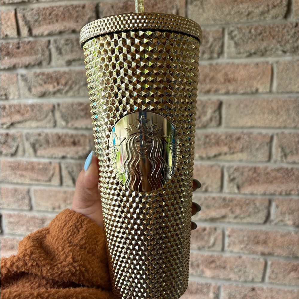 Starbucks Gold Textured Tumbler